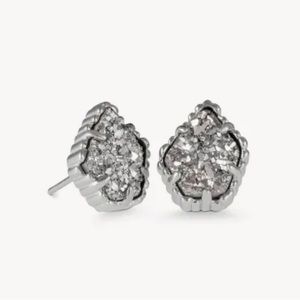 TWO PAIRS!!!!!   Kendra Scott Gray Drusy post earrings, 2 pairs!!